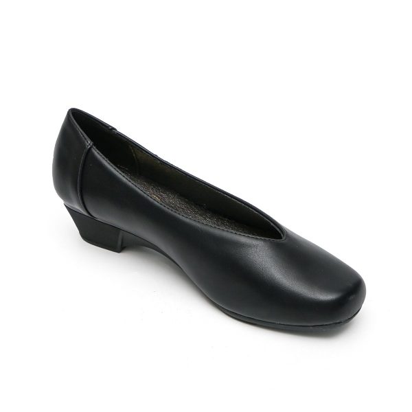 TTP - Simplistic Slip On Square Toe Low Heels JSF28