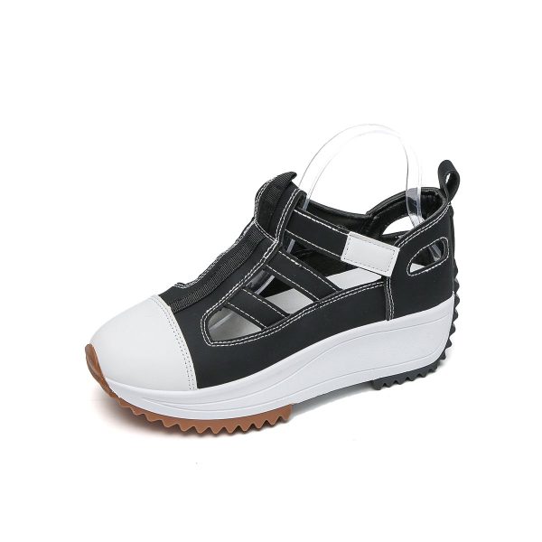 TTP Fashion Loop and Hook Platform Sneaker with Cut-Out Pattern XB3903 - Image 14