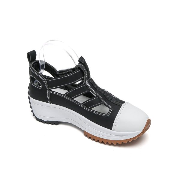 TTP Fashion Loop and Hook Platform Sneaker with Cut-Out Pattern XB3903 - Image 12