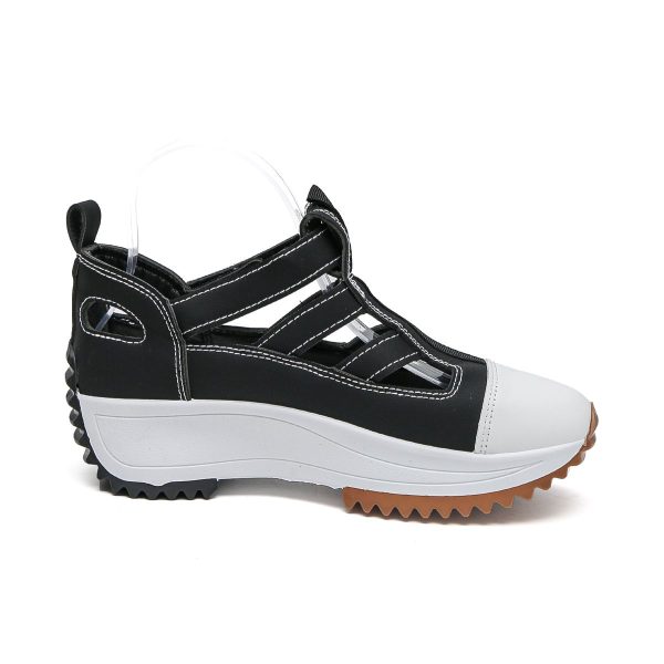 TTP Fashion Loop and Hook Platform Sneaker with Cut-Out Pattern XB3903 - Image 11