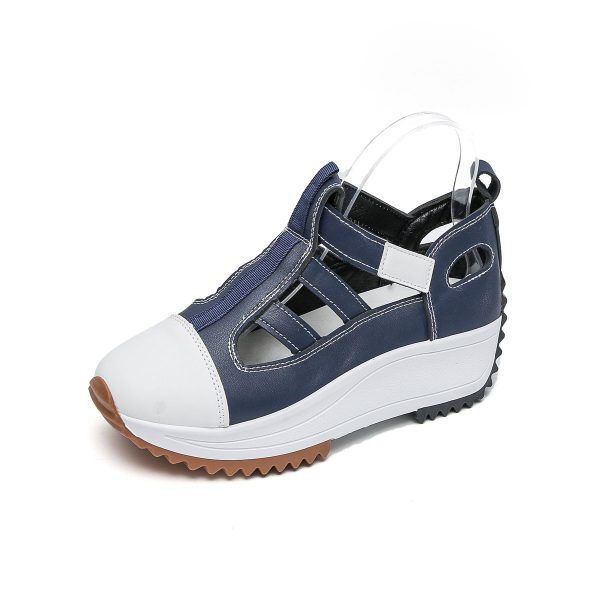 TTP Fashion Loop and Hook Platform Sneaker with Cut-Out Pattern XB3903 - Image 9