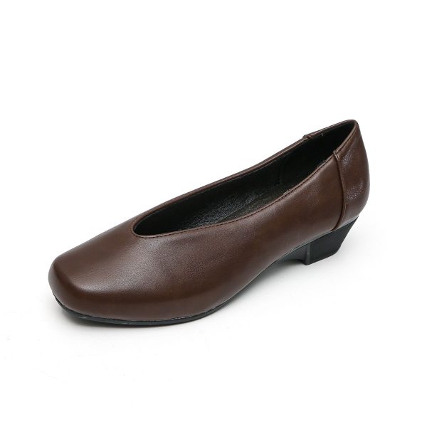 TTP - Simplistic Slip On Square Toe Low Heels JSF28 - Image 10