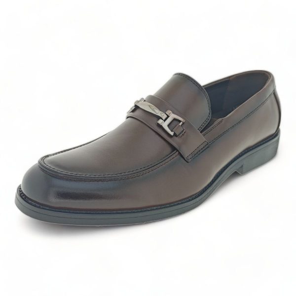 Men's Classic Formal Loafers with Link Decor Y892