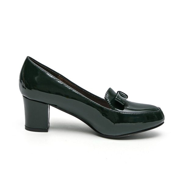 TTP Women Patent PU Block Heel Courts with Bow Decor JSF58 - Image 13