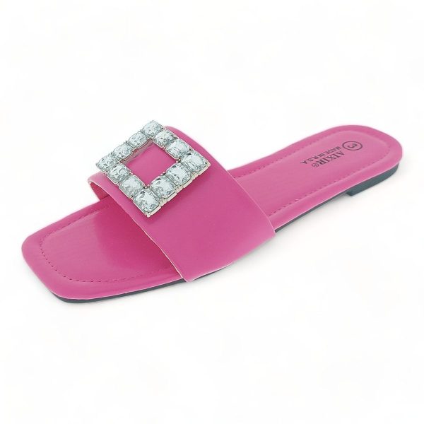 Aixir Sandal with Embellished Square Decor PSL4184 - Image 5