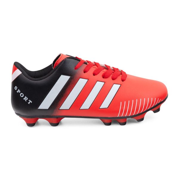 Youth PU 12 Stud Soccer Boot with Line Details QX22009 - Image 11