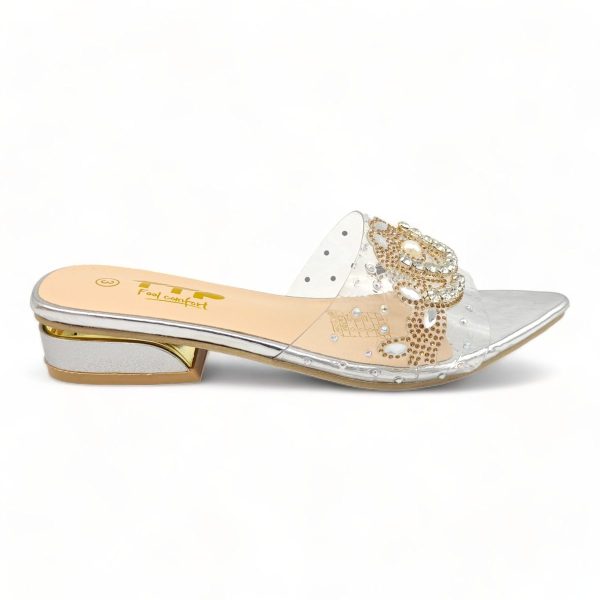 TTP Flatform Crystal Clear Sandals XB23639 - Image 8