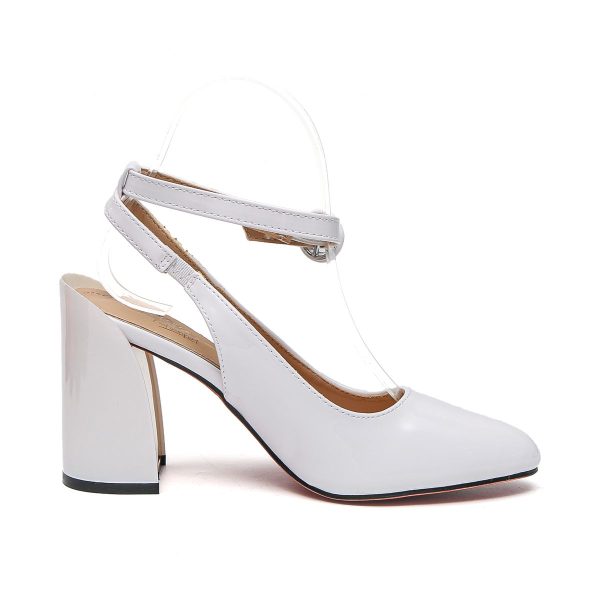 TTP - Fashion Flare Heels with Sling back and Ankle Strap JSF53 - Image 7