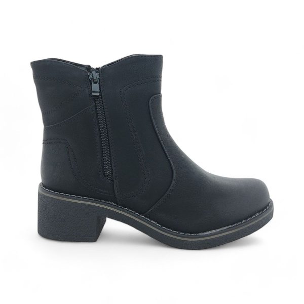 Women's Classic Ankle Boot with Dual Side Zippers