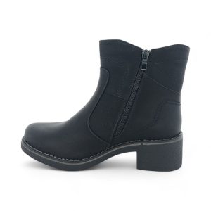 Women's Classic Ankle Boot with Dual Side Zippers