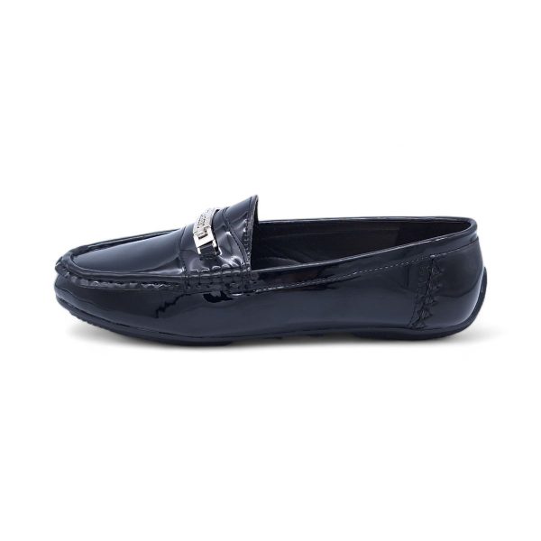 TTP Men's Patent Moccasin with Metal Buckle Decor on Vamp DZ101058 - Image 7