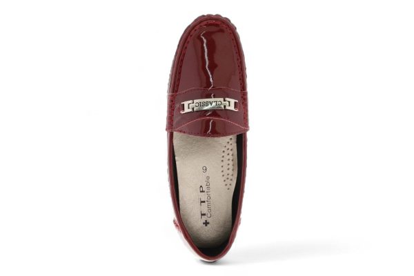 TTP Men's Patent Moccasin with Metal Buckle Decor on Vamp DZ101058 - Image 13