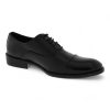 Men's Formal PU Oxford Cap Almond Toe Dress Shoes