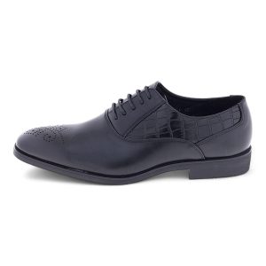 Men's Formal PU Crocodile Embossed Upper Oxford Dress Shoes