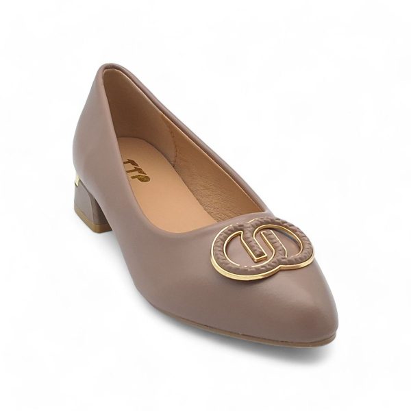 TTP Women PU Low Block Heel