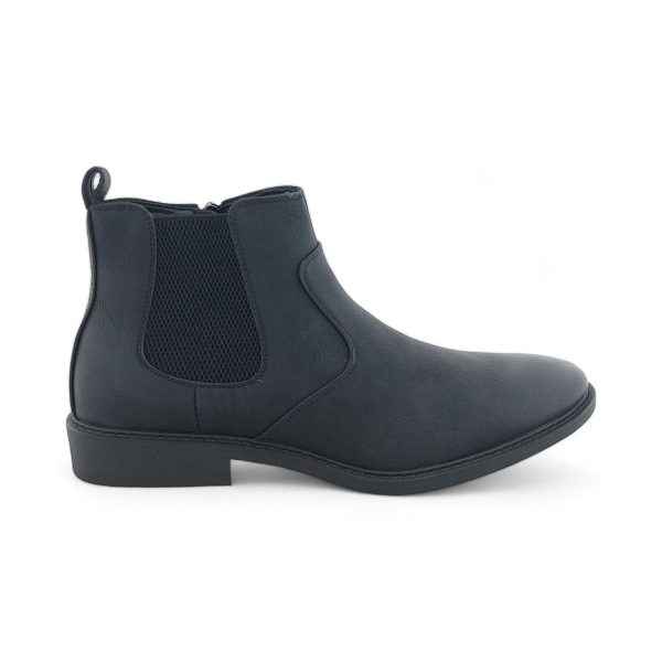 Men's Classic Ankle Boots with Elasticated Side and Side Zipper Y879 - Image 2