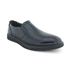 Men's Classic Formal Loafers with Elasticated Vamp Edge