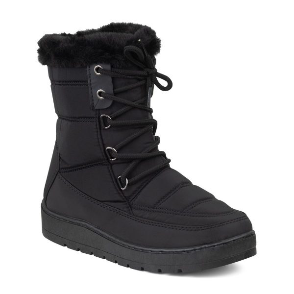 TTP - Snow Boots with Fur lining Shoe Lace and Side Zipper - YZCR230319