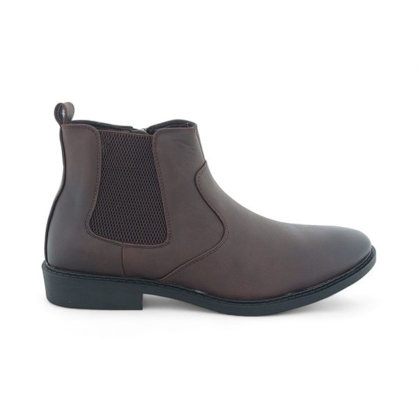 Men's Classic Ankle Boots with Elasticated Side and Side Zipper Y879 - Image 6