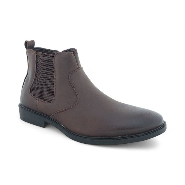 Men's Classic Ankle Boots with Elasticated Side and Side Zipper