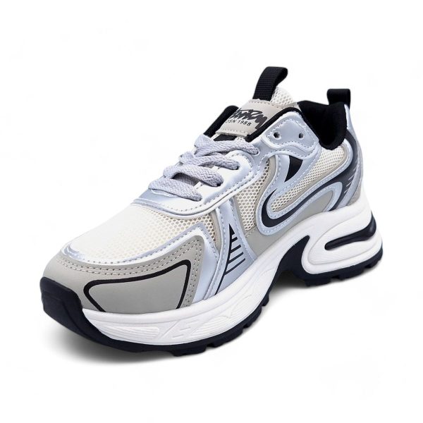 Women's Trendsetting Sneaker with PVC Platform Sole - XB24418 - Image 6