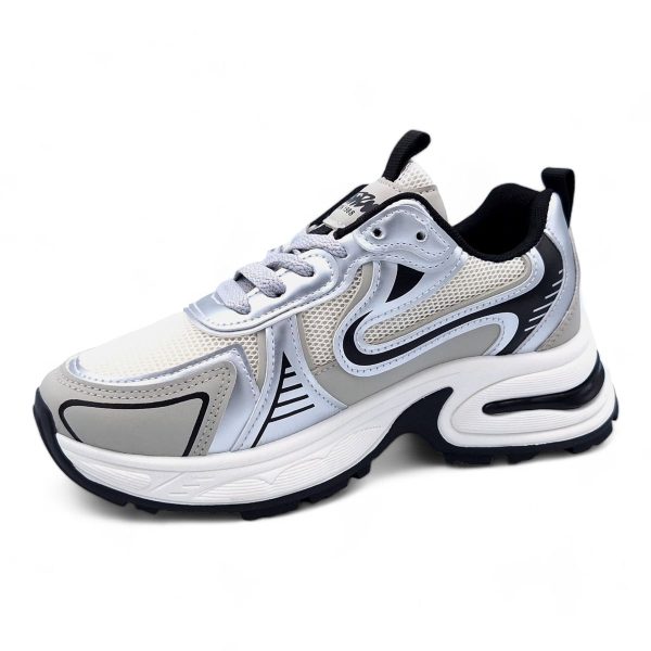 Women's Trendsetting Sneaker with PVC Platform Sole - XB24418 - Image 5