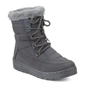 TTP - Snow Boots with Fur lining Shoe Lace and Side Zipper - YZCR230319