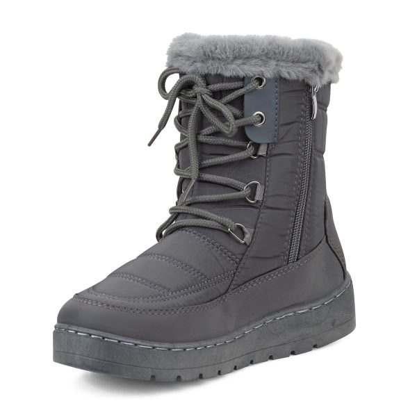 TTP - Snow Boots with Fur lining Shoe Lace and Side Zipper - YZCR230319 - Image 14