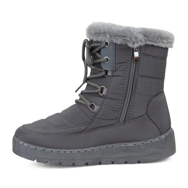 TTP - Snow Boots with Fur lining Shoe Lace and Side Zipper - YZCR230319 - Image 13