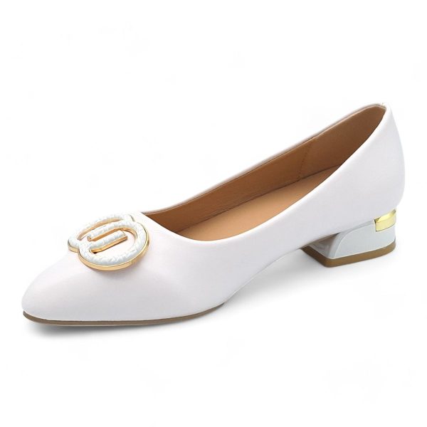 TTP Women PU Low Block Heel JSF89 - Image 9