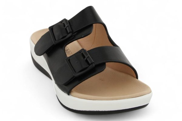 TTP Women PU Dual Buckle Platform Slider HT2207-7 - Image 9