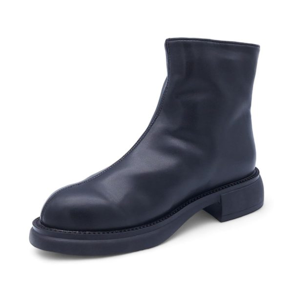 Women's Modern Simplistic Leather Ankle Boots with Back Zipper - HT2403011 - Image 9