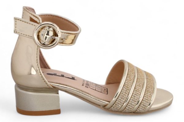 TTP Girls Block Heel Sandals with Ankle Strap HT001 - Image 2