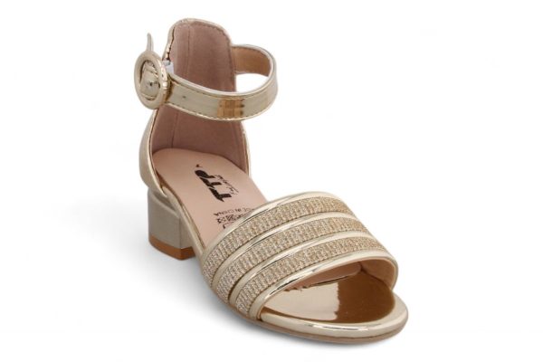 TTP Girls Block Heel Sandals with Ankle Strap HT001 - Image 3