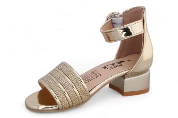 TTP Girls Block Heel Sandals with Ankle Strap HT001 - Image 4
