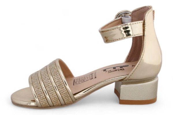 TTP Girls Block Heel Sandals with Ankle Strap HT001 - Image 5