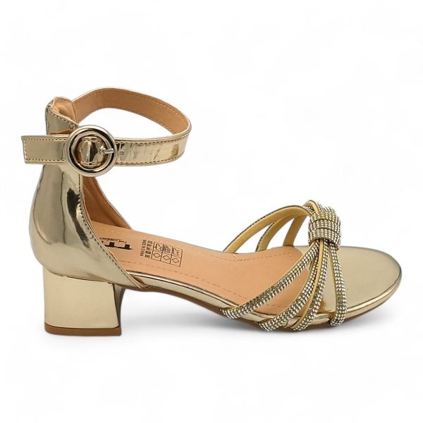 TTP Women Patent Block Heel Sandals with Embellished Bow - HT009 - Image 11