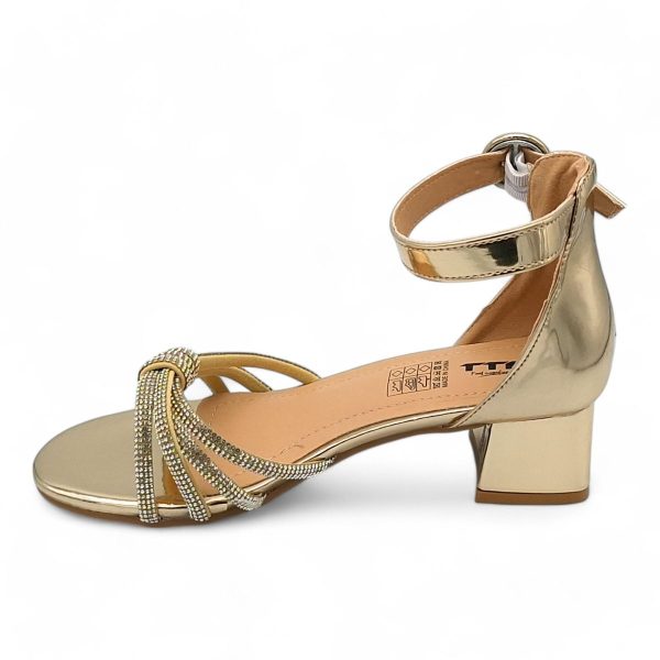 TTP Women Patent Block Heel Sandals with Embellished Bow - HT009 - Image 7