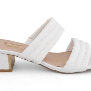 Women Slip On Block Heel Sandals