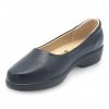 Women Black Round Toe Slip On