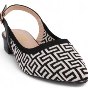 Women Geometric Slingback Mule