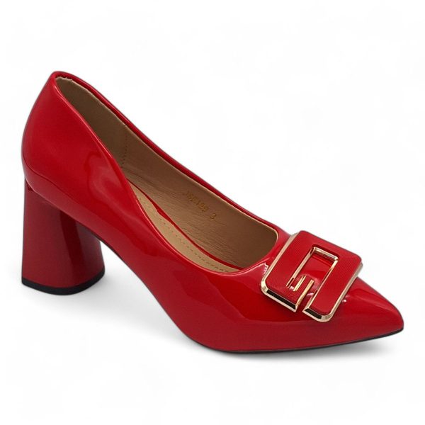 TTP Women Patent PU Block Heel Courts - JSF129 - Image 13