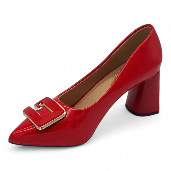 TTP Women Patent PU Block Heel Courts - JSF129 - Image 11