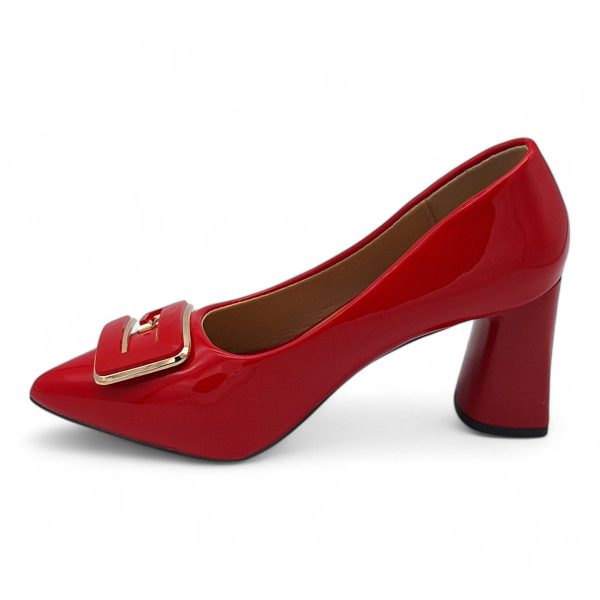 TTP Women Patent PU Block Heel Courts - JSF129 - Image 10