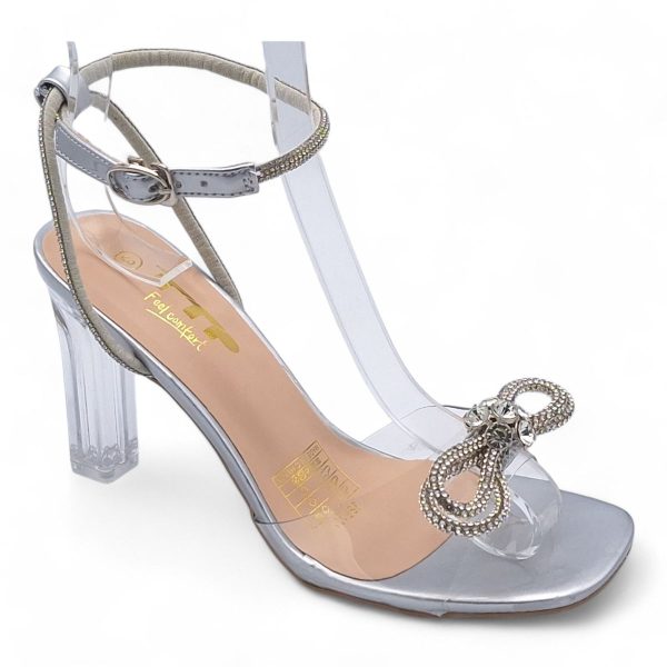 TTP Women Clear Heel Sandals with Ribbon Decor JSF121 - Image 13