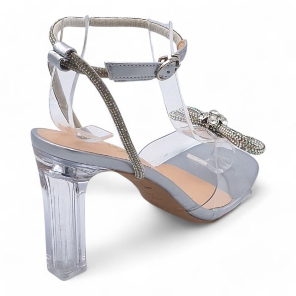 TTP Women Clear Heel Sandals with Ribbon Decor JSF121 - Image 15