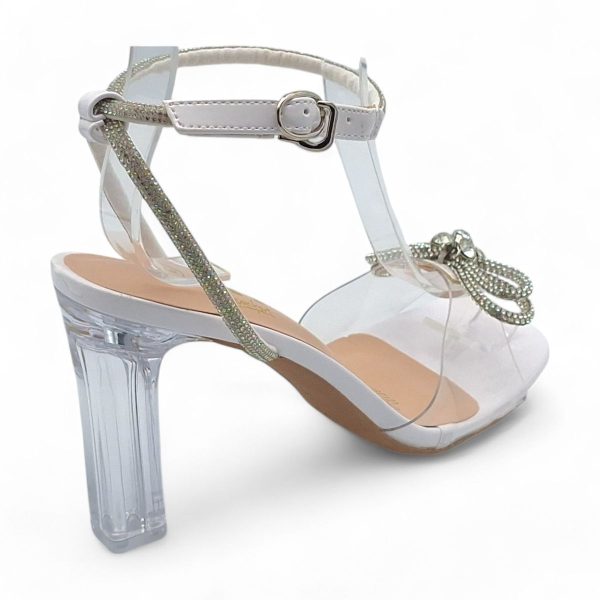 TTP Women Clear Heel Sandals with Ribbon Decor JSF121 - Image 10