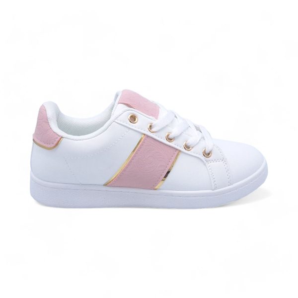 Women PU Fashion Sneakers with Square Decor XB31002 - Image 3