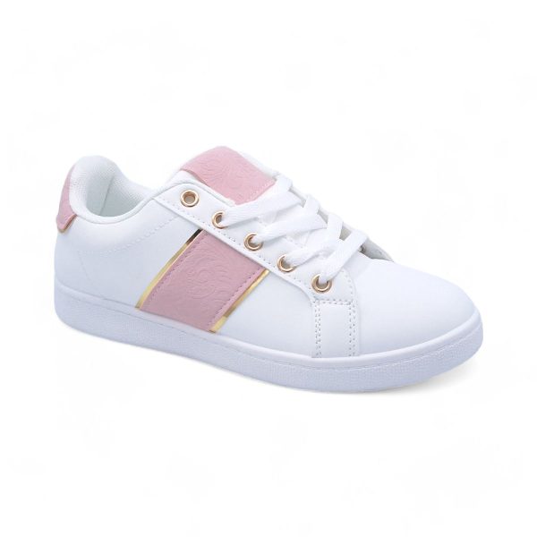 Women PU Fashion Sneakers with Square Decor XB31002 - Image 4