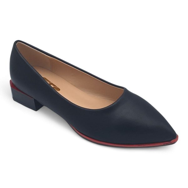 Women Pointed Toe PVC Sole Slip-on Flats